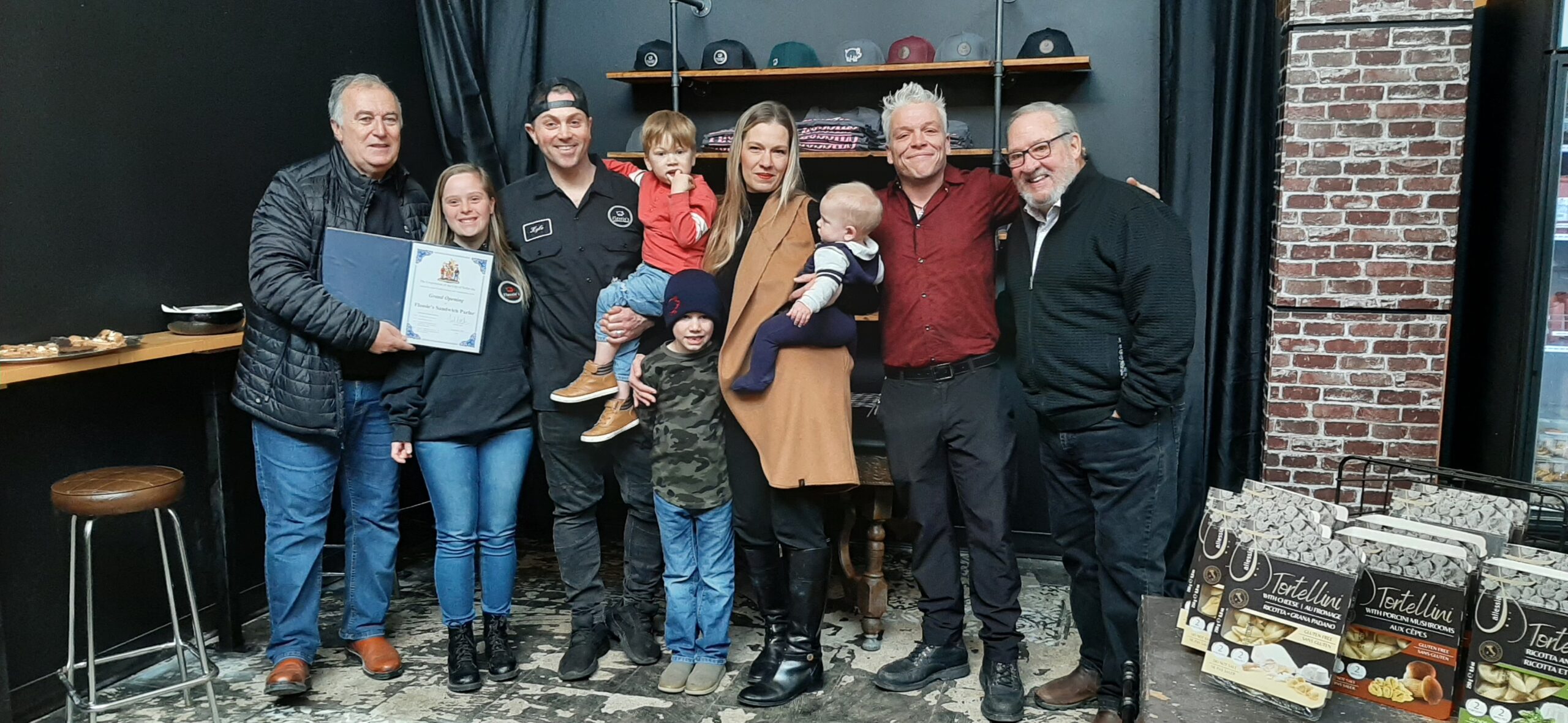 Flossie’s Sandwich Parlor cuts the red ribbon